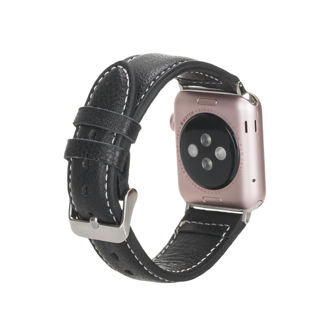Akıllı Saatler Apple Watch Uyumlu Deri Kordon 42-44-45mm NM1-AS1 Siyah Satın Al