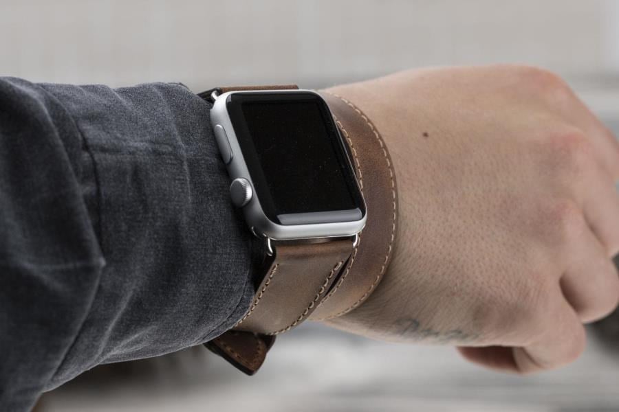 Akıllı Saatler Apple Watch Uyumlu Deri Kordon 42-44-45mm DT G2 Satın Al