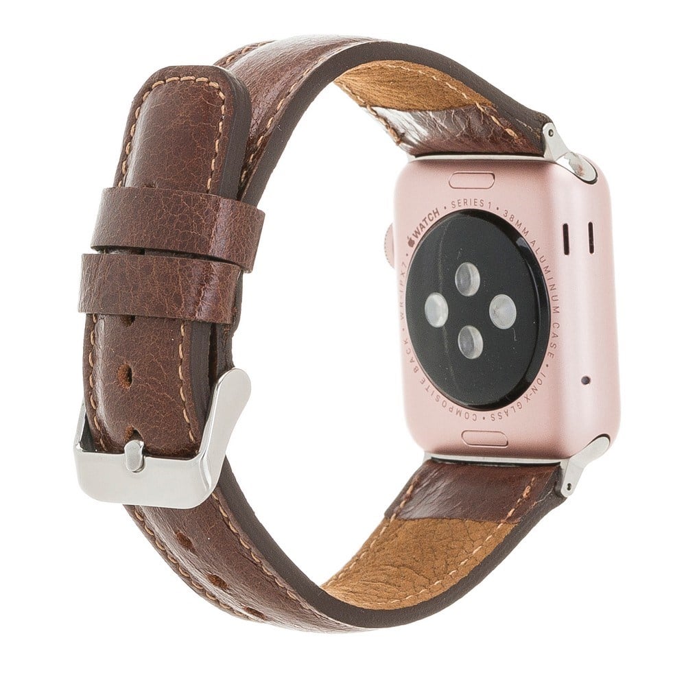 Akıllı Saatler Apple Watch Uyumlu Deri Kordon 42-44-45mm VS5 Satın Al