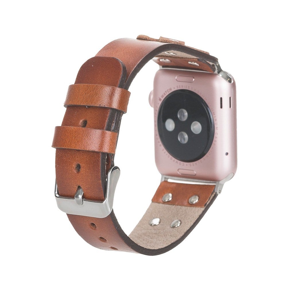 Akıllı Saatler Apple Watch Uyumlu Deri Kordon Cross 42-44-45mm ST RST2E Satın Al