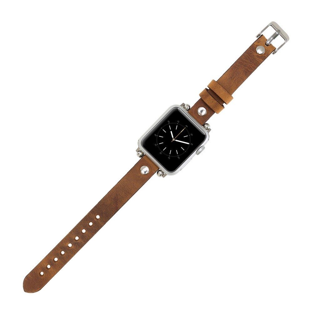 Akıllı Saatler Apple Watch Uyumlu Deri Kordon 38-40-41mm Ferro ST G19 Satın Al