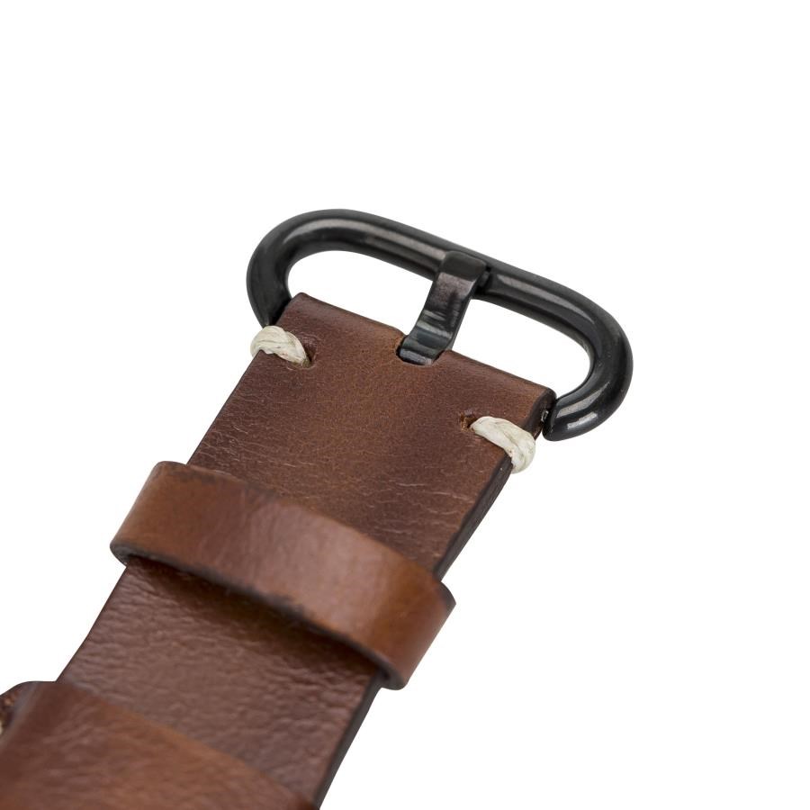 Akıllı Saatler Apple Watch Uyumlu Deri Kordon 42-44-45mm Cuff PUCF RST2 Satın Al