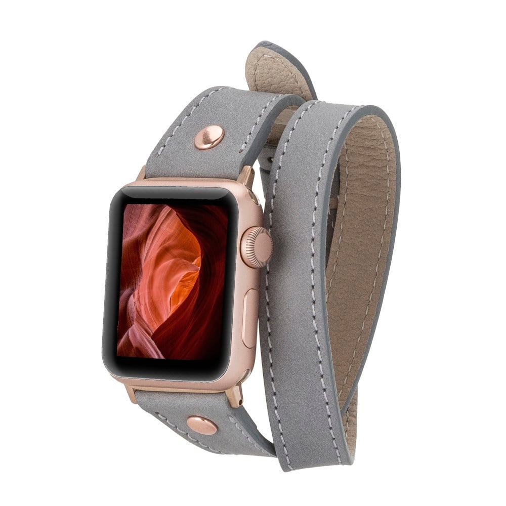 Akıllı Saatler Apple Watch Uyumlu Deri Kordon 42-44-45mm Slim DT RGRST9 Satın Al