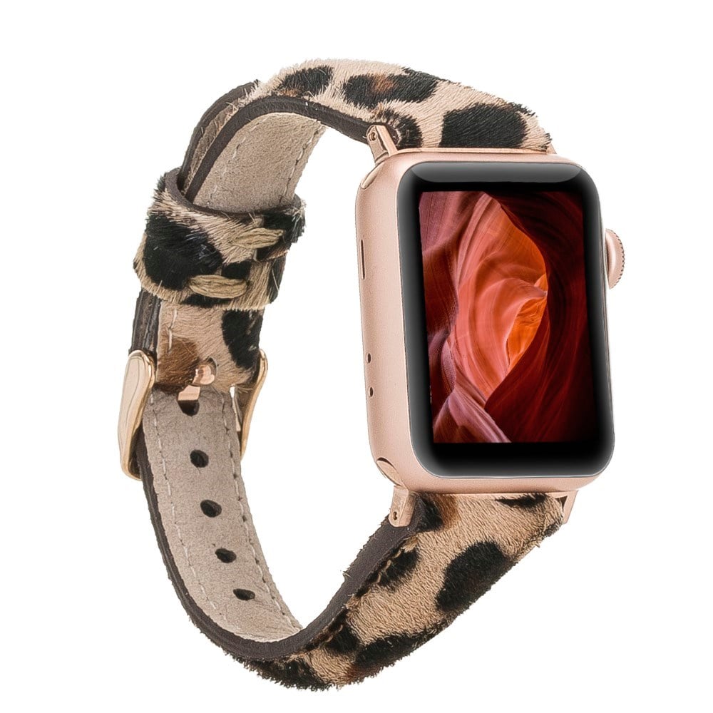 Akıllı Saatler Apple Watch Uyumlu Deri Kordon 42-44-45mm Slim LE01N Satın Al