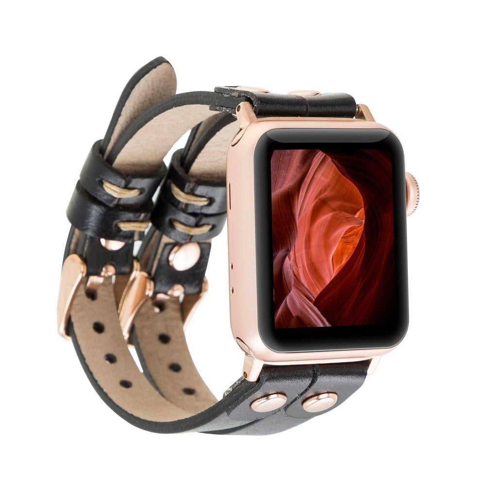 Akıllı Saatler Apple Watch Uyumlu Deri Kordon Ely Double Tour RST1 Satın Al