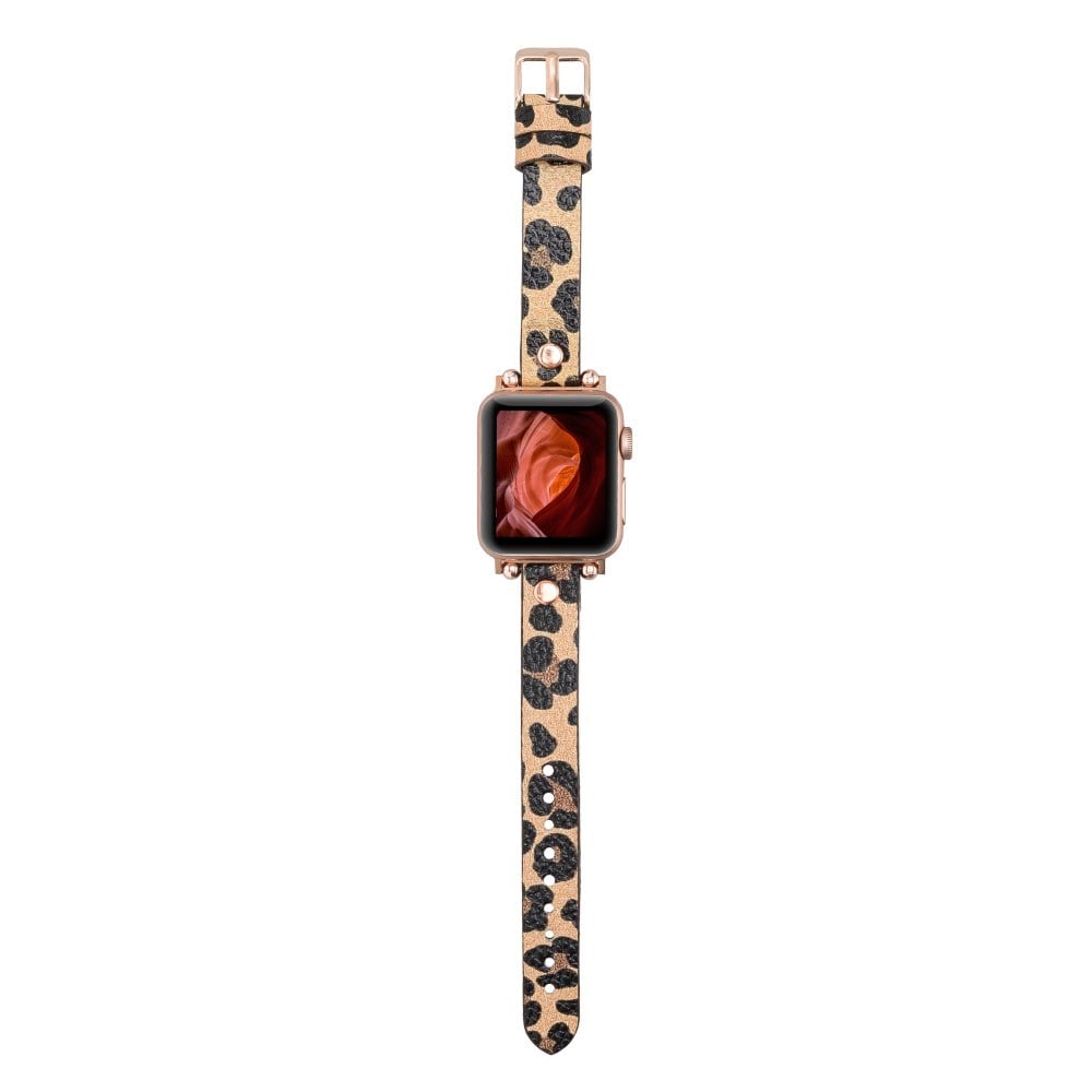 Akıllı Saatler Apple Watch Uyumlu Deri Kordon 38-40-41mm RT LEO2N Satın Al