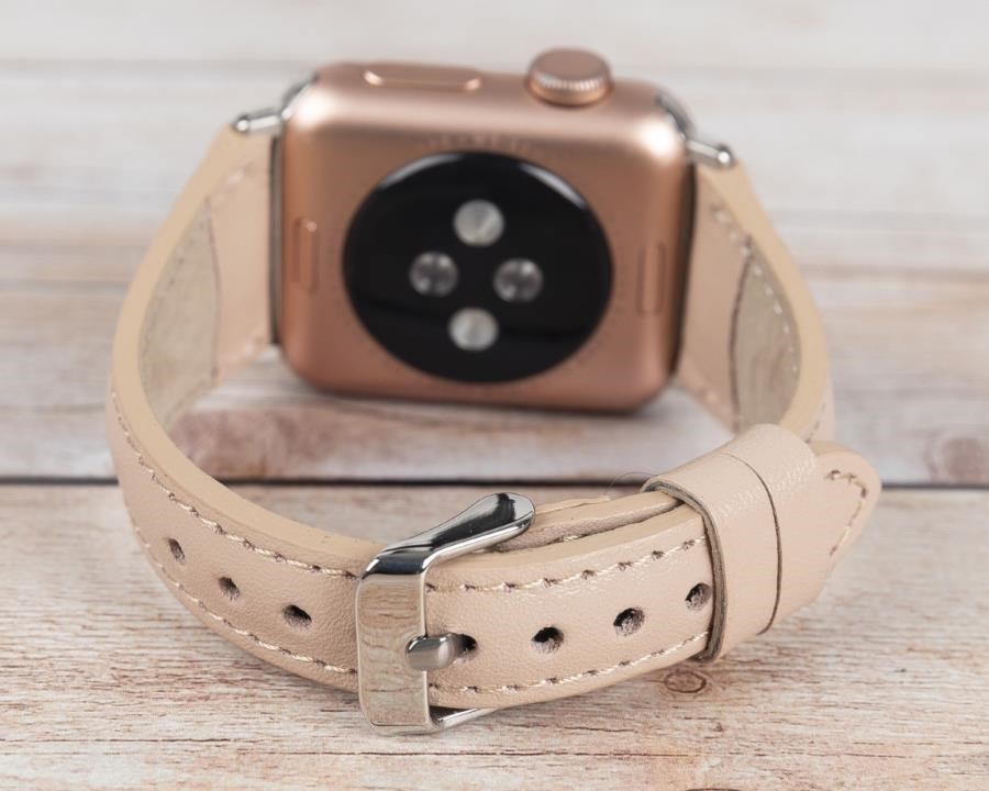 Akıllı Saatler Apple Watch Uyumlu Deri Kordon 42-44-45mm Slim NU1 Satın Al