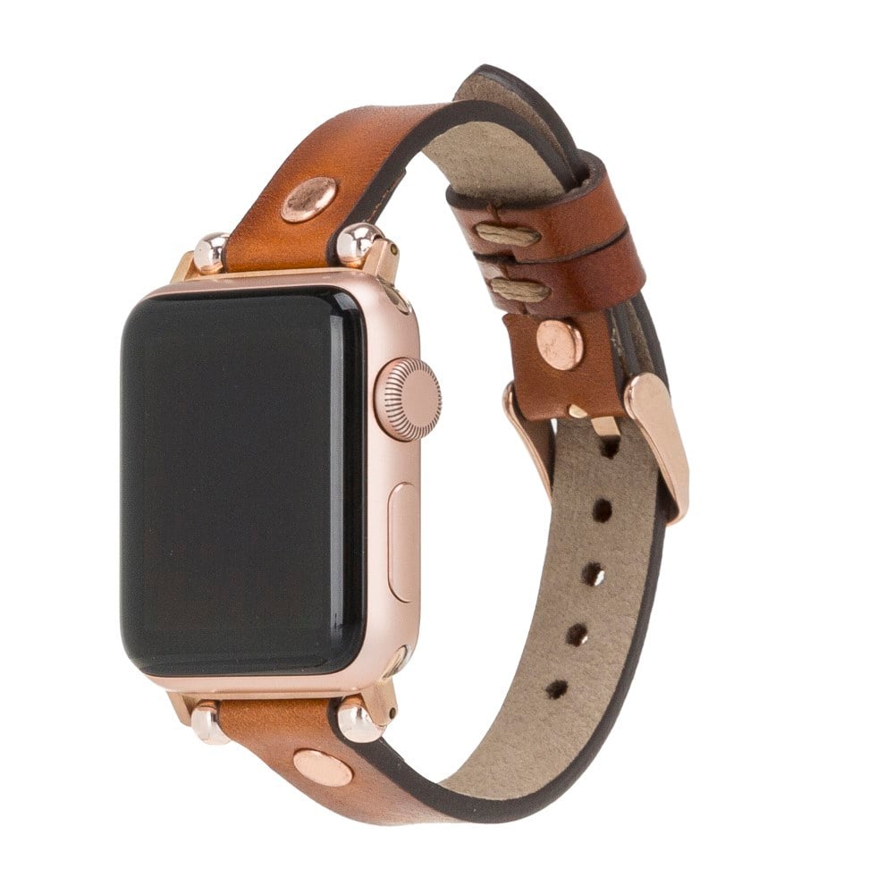 Akıllı Saatler Apple Watch Uyumlu Deri Kordon 42-44-45mm RG RST2EF Satın Al