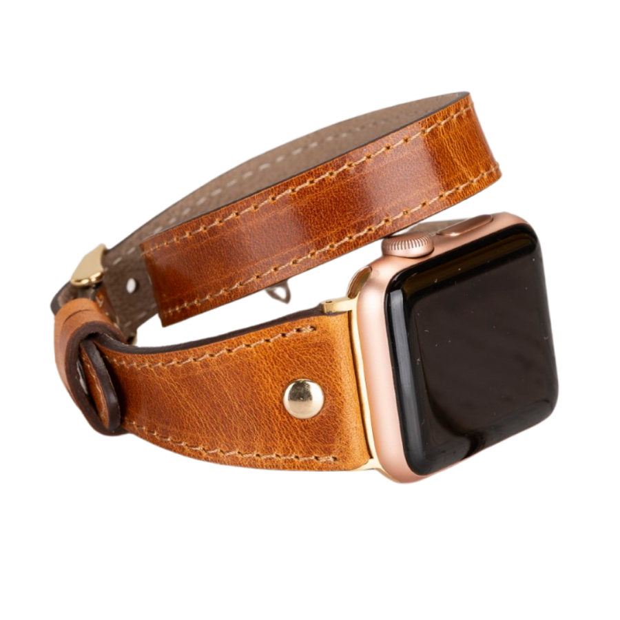 Akıllı Saatler Apple Watch Uyumlu Deri Kordon 42-44-45mm Slim DT GT V18 Satın Al