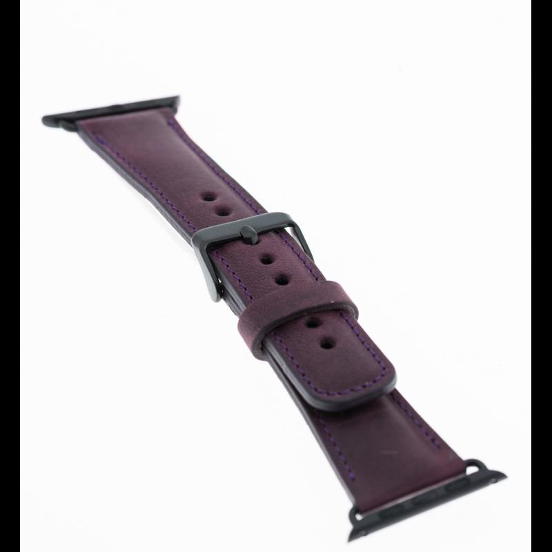 Akıllı Saatler Apple Watch Uyumlu Deri Kordon 38-40-41mm G7 Mor Satın Al