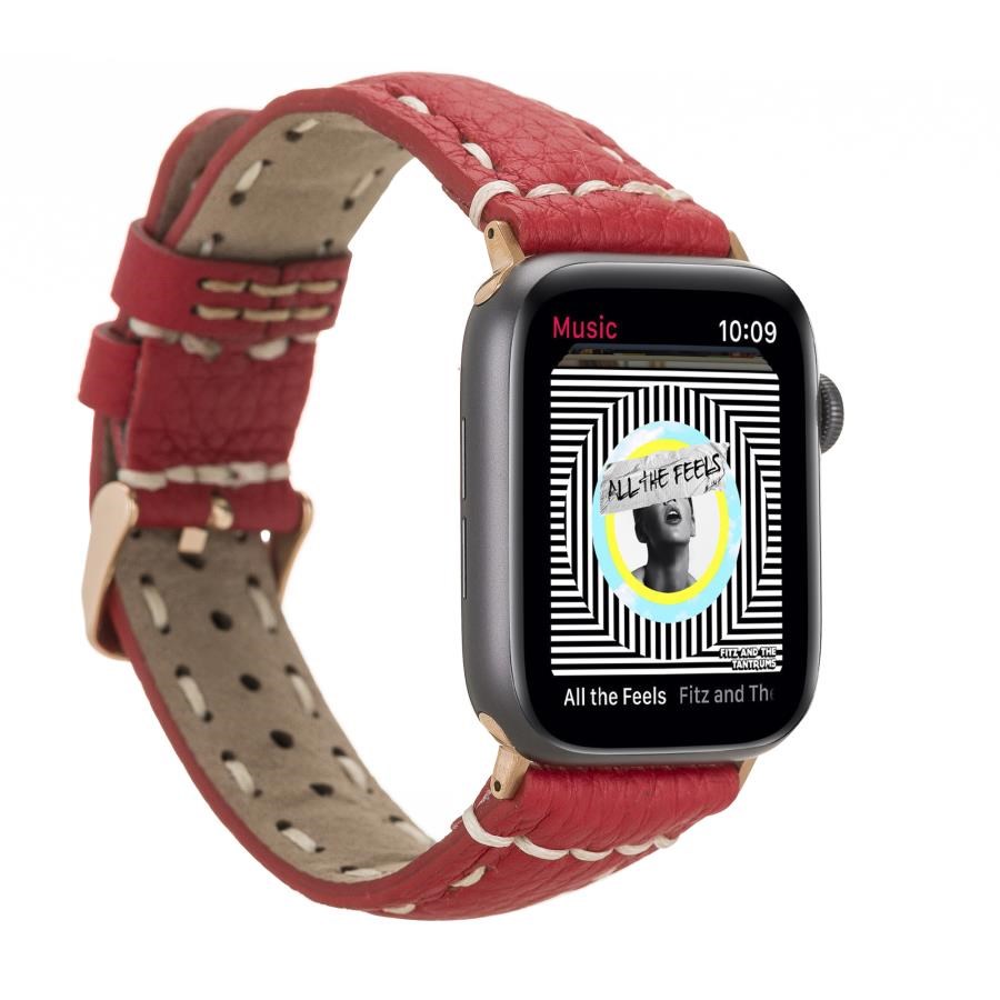 Akıllı Saatler Apple Watch Uyumlu Deri Kordon 38-40-41mm SM43 ERC2 Satın Al