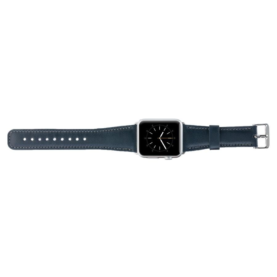 Akıllı Saatler Apple Watch Uyumlu Deri Kordon 38-40-41mm SNB Lacivert Satın Al