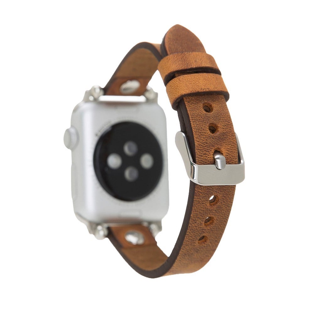 Akıllı Saatler Apple Watch Uyumlu Deri Kordon 38-40-41mm Ferro ST G19 Satın Al
