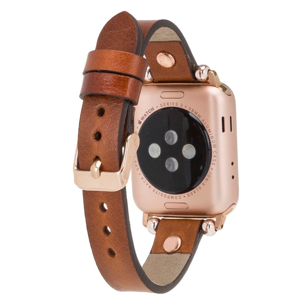Akıllı Saatler Apple Watch Uyumlu Deri Kordon 42-44-45mm RG RST2EF Satın Al