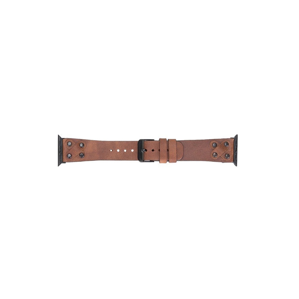 Akıllı Saatler Apple Watch Uyumlu Deri Kordon Cross 42-44-45mm BT TN02 Satın Al