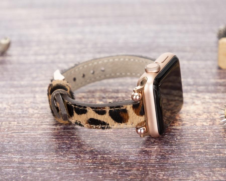 Akıllı Saatler Apple Watch Uyumlu Deri Kordon 38-40-41mm Ferro LEO1N Satın Al