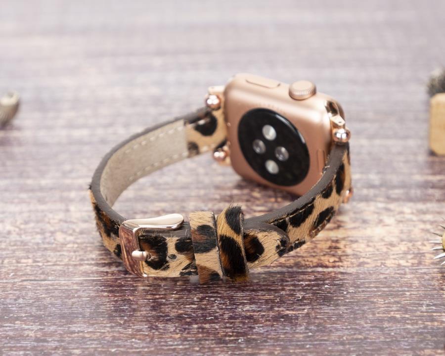 Akıllı Saatler Apple Watch Uyumlu Deri Kordon 38-40-41mm Ferro LEO1N Satın Al