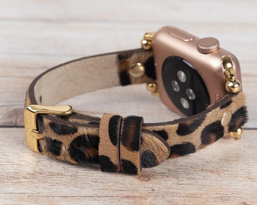 Akıllı Saatler Apple Watch Uyumlu Deri Kordon 38-40-41mm GT LEO1N Satın Al