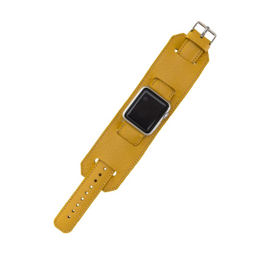 Akıllı Saatler Apple Watch Uyumlu Deri Kordon 42-44-45mm Cuff FL12 Satın Al