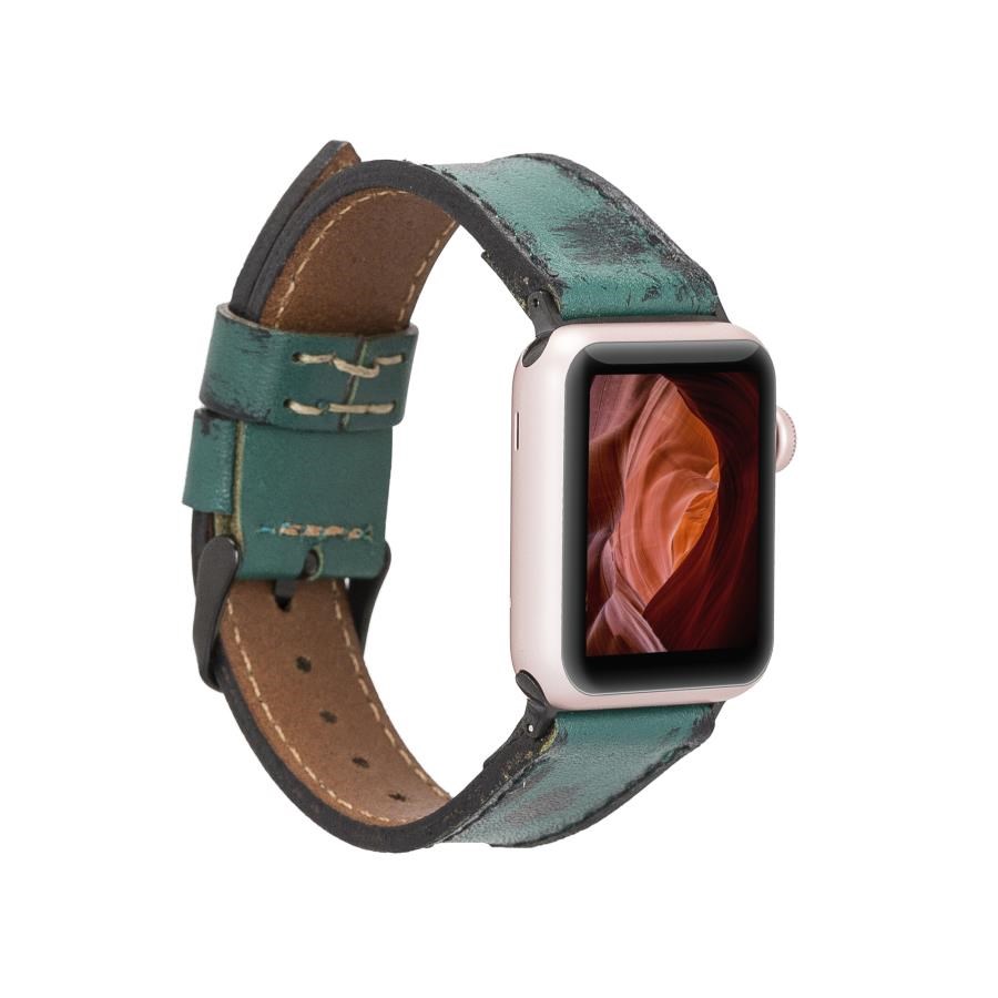 Akıllı Saatler Apple Watch Uyumlu Deri Kordon 38-40-41mm V6 Satın Al