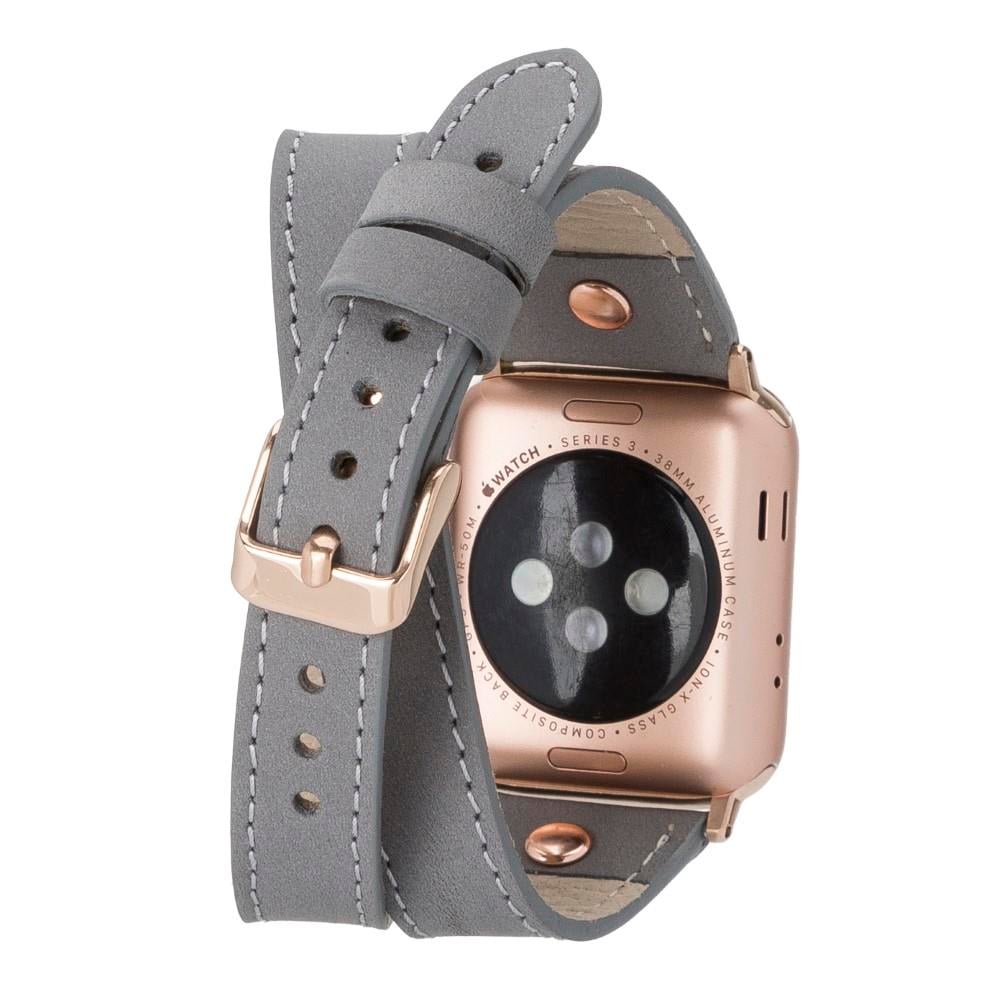 Akıllı Saatler Apple Watch Uyumlu Deri Kordon 42-44-45mm Slim DT RGRST9 Satın Al