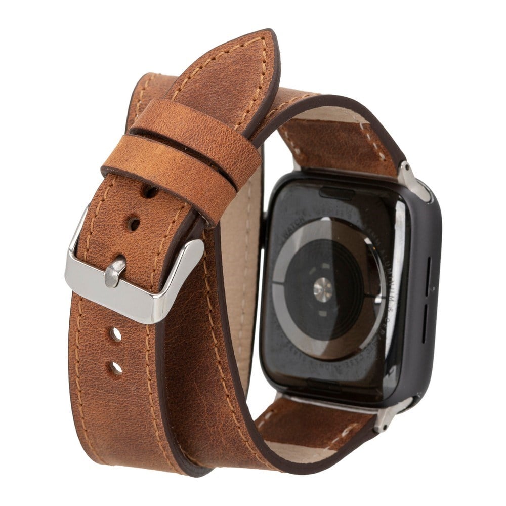 Akıllı Saatler Apple Watch Uyumlu Deri Kordon 42-44-45mm DT G2 Satın Al