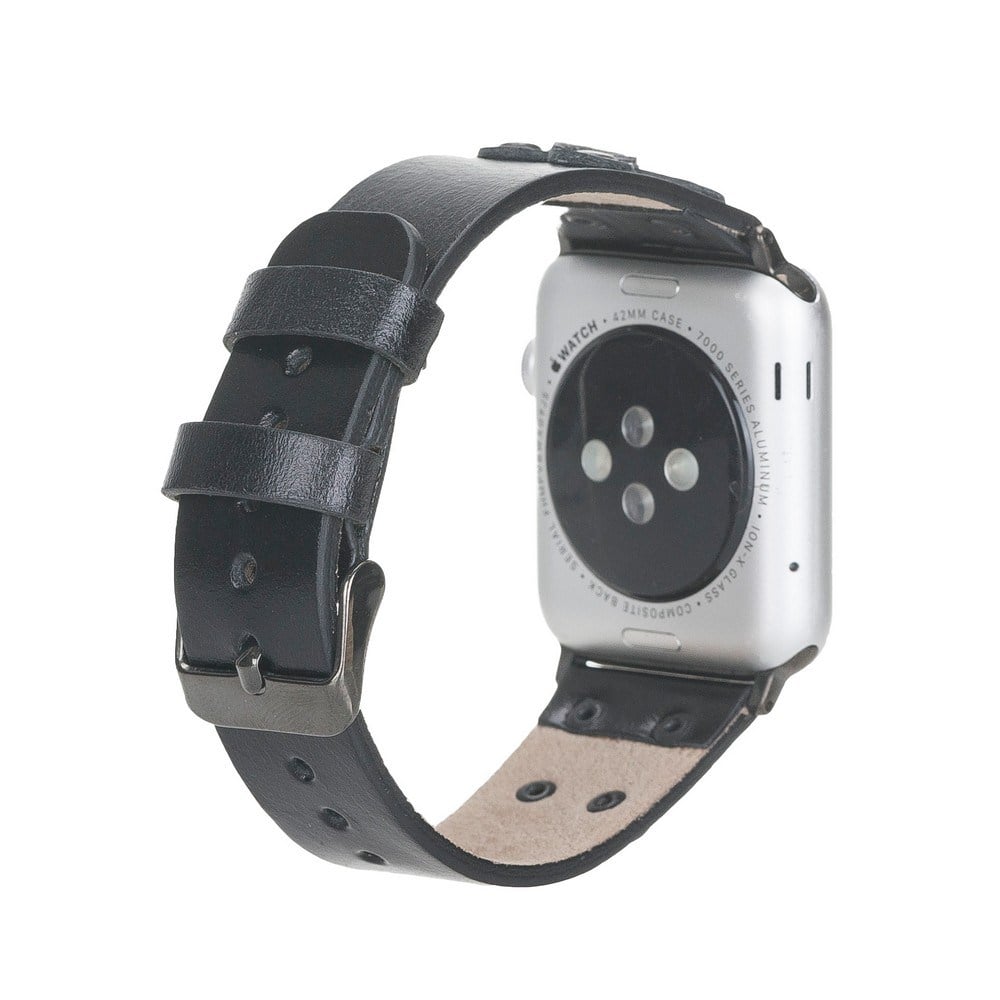 Akıllı Saatler Apple Watch Uyumlu Deri Kordon Cross 42-44-45mm BT RST1 Satın Al