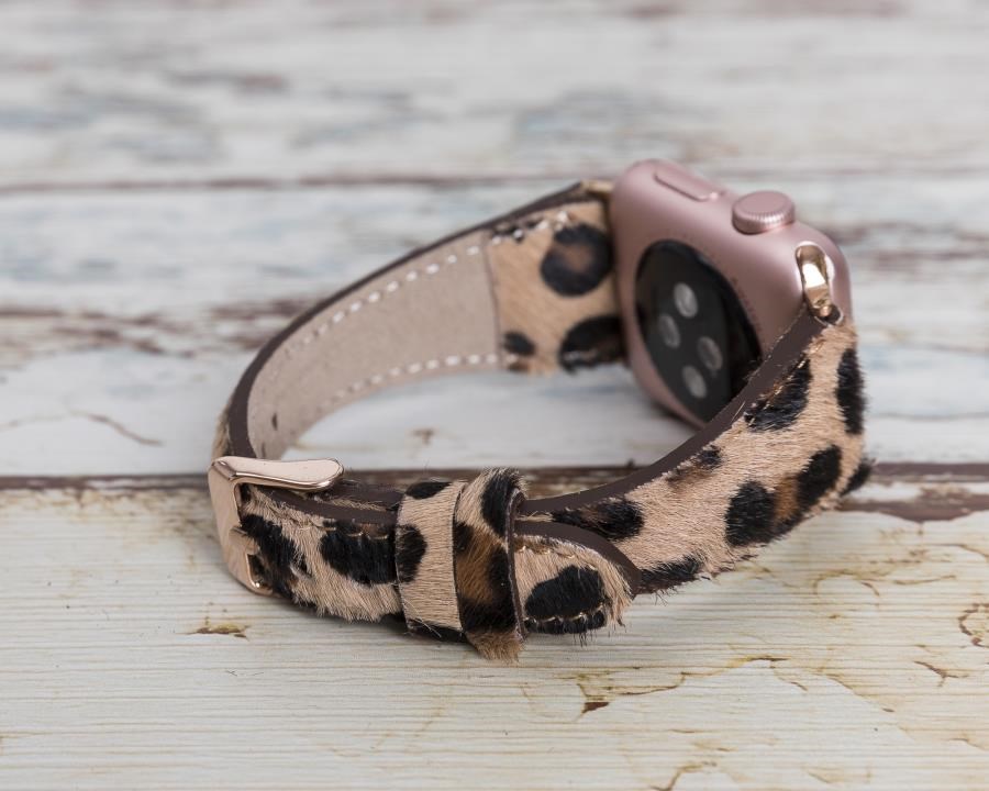 Akıllı Saatler Apple Watch Uyumlu Deri Kordon 42-44-45mm Slim LE01N Satın Al