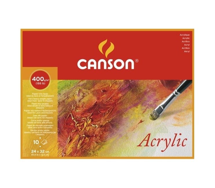 Akrilik Boyalar Canson Akrilik Blok 24x32 10 Sayfa 400gr Satın Al