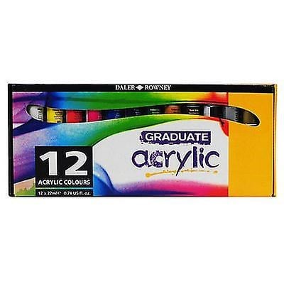 Akrilik Boyalar Daler Rowney Graduate Akrilik Boya Seti 12x22ml Satın Al