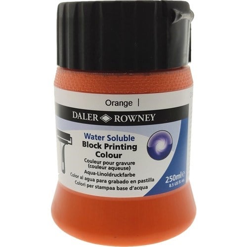 Akrilik Boyalar Daler Rowney Orange Su Bazlı Linol Baskı Boyası 250ml Satın Al