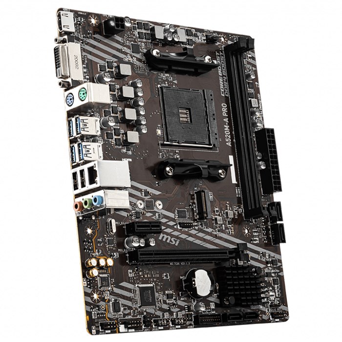 Anakartlar Msi A520M-A PRO AMD A520 Soket AM4 DDR4 4600(OC)MHz mATX Gaming Anakart Satın Al