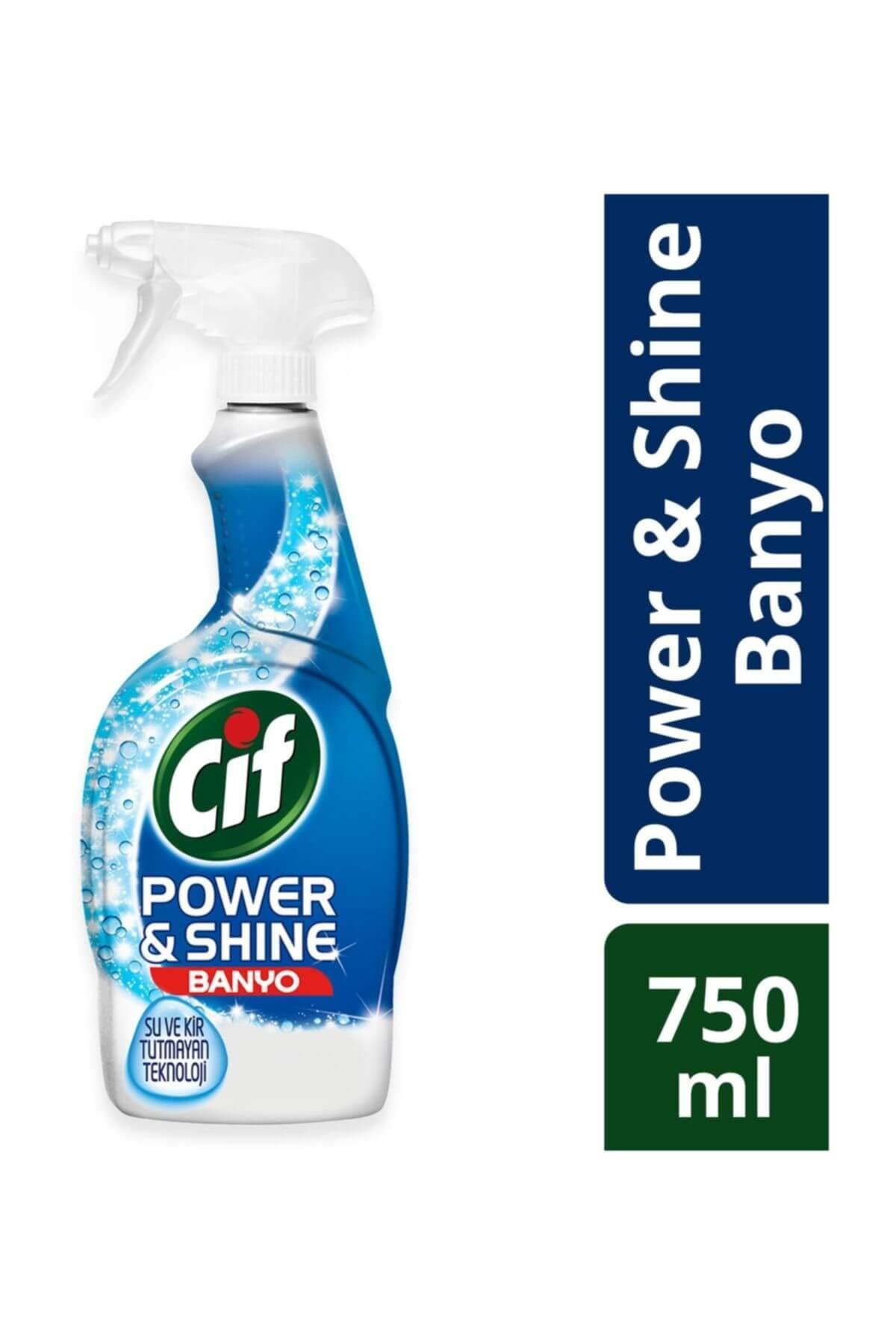 Banyo Mutfak Temizlik Ürünleri Cif Power Shine Banyo Temizleme Spreyi 750 ml Satın Al