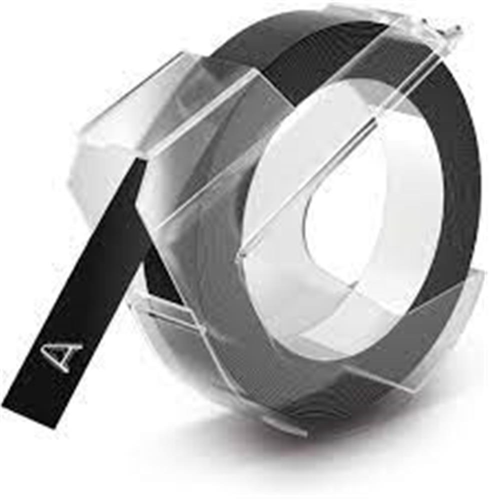 Barkod Etiket ve Kartuşları DYMO S0898130 Kabartma Şerit, 9 mmx3 mt, Siyah 520109 Satın Al