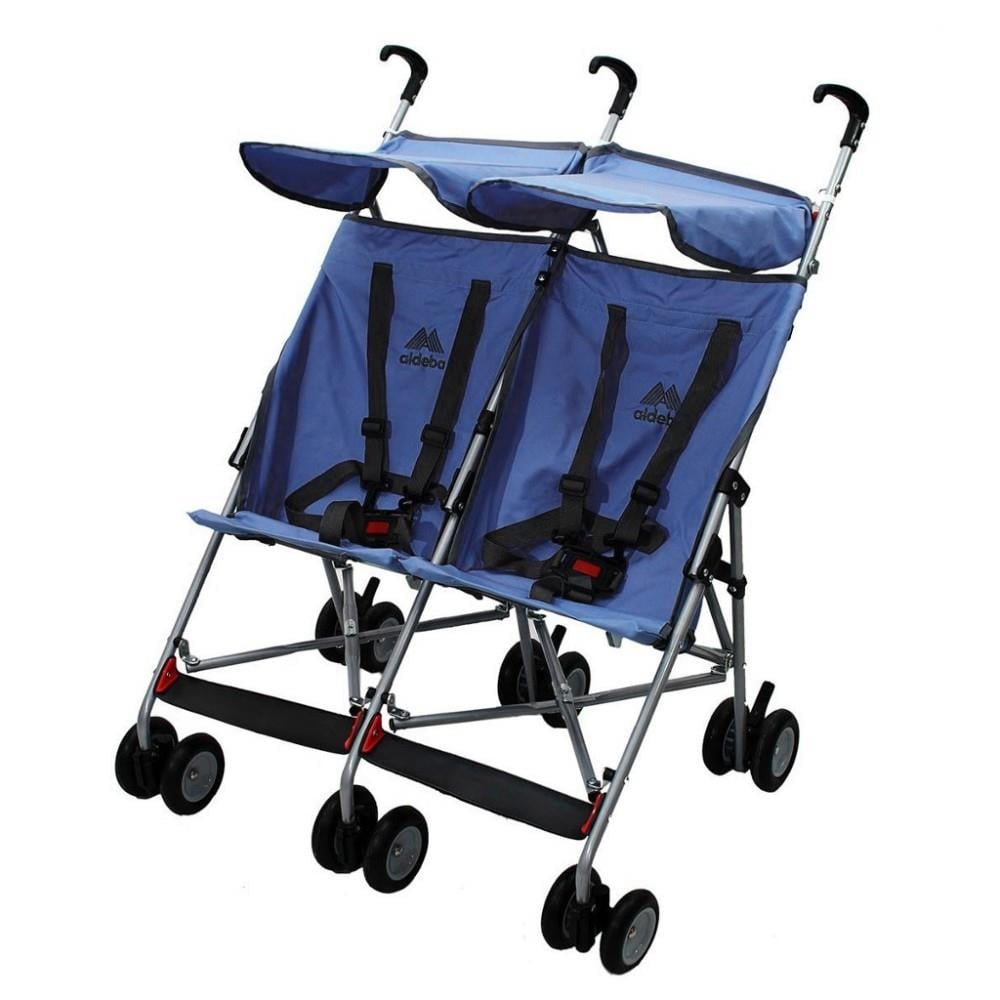 Bebek Arabası ve Pusetler Aldeba 3030 İkiz Pratik Baston Bebek Arabası Mavi Satın Al