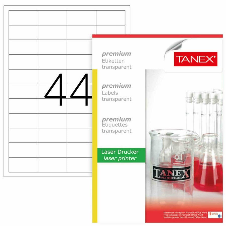 Beyaz Etiketler Tanex Tw-2044 Beyaz Etiket 48,5 mm x 25,4 mm Satın Al