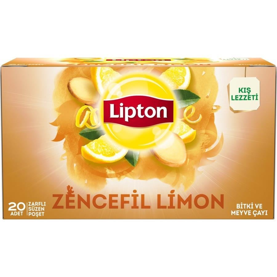 Bitki Çayları Lipton Bitki Çayı Zencefil Limon Bardak Poşet Çay 20'li Satın Al