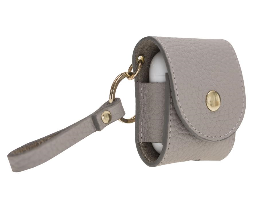 Bluetooth Kulaklıklar Apple AirPods 2.nesil Uyumlu Deri Kılıf Mai Snap ERC3 Bej Satın Al