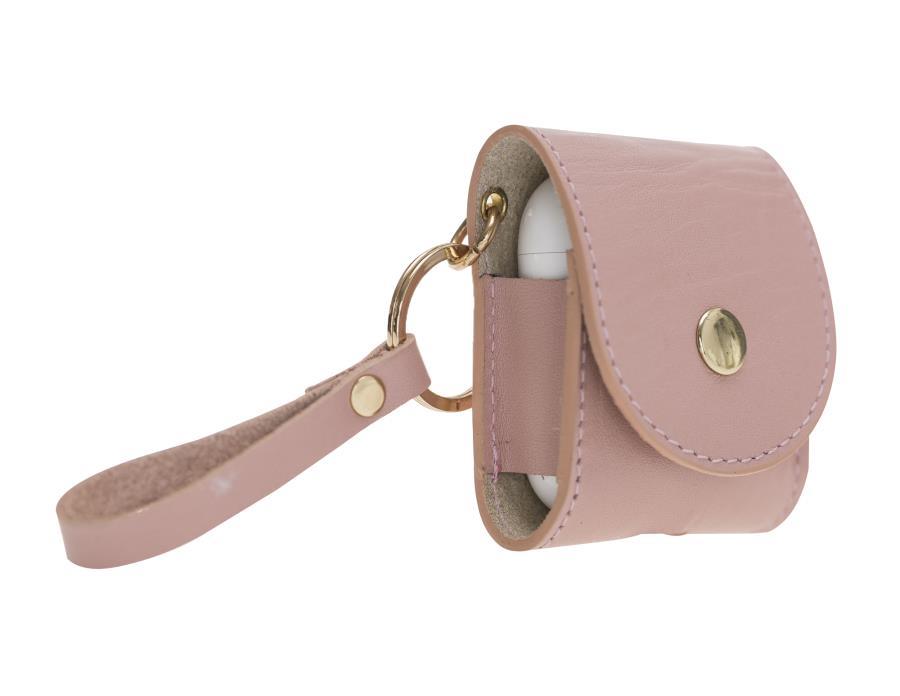 Bluetooth Kulaklıklar Apple AirPods 2.nesil Uyumlu Deri Kılıf Mai Snap NU2 Pembe Satın Al