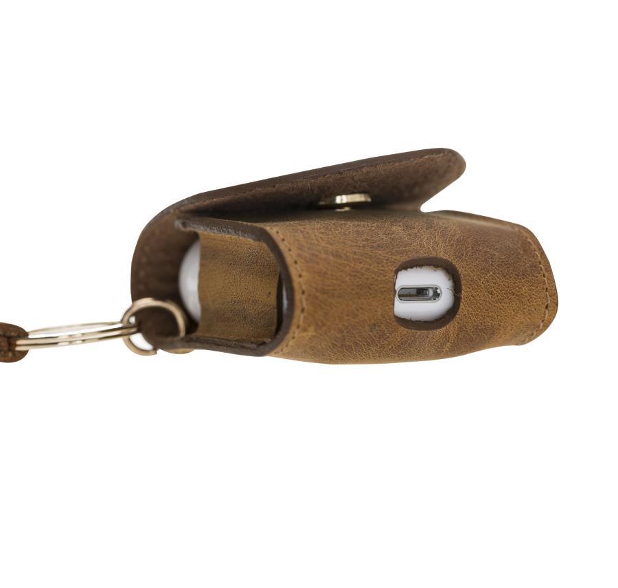 Bluetooth Kulaklıklar Apple AirPods 2.nesil Uyumlu Deri Kılıf Mai Snap G19 Taba Satın Al