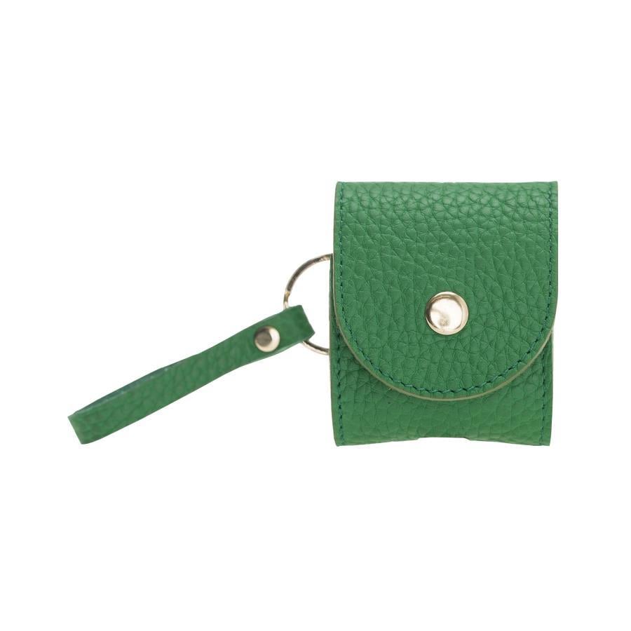 Bluetooth Kulaklıklar Apple AirPods 2.nesil Uyumlu Deri Kılıf Mai Snap ERC4 Yeşil Satın Al