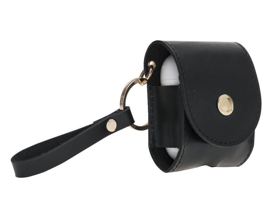 Bluetooth Kulaklıklar Apple AirPods 2.nesil Uyumlu Deri Kılıf Mai Snap RST1 Siyah Satın Al