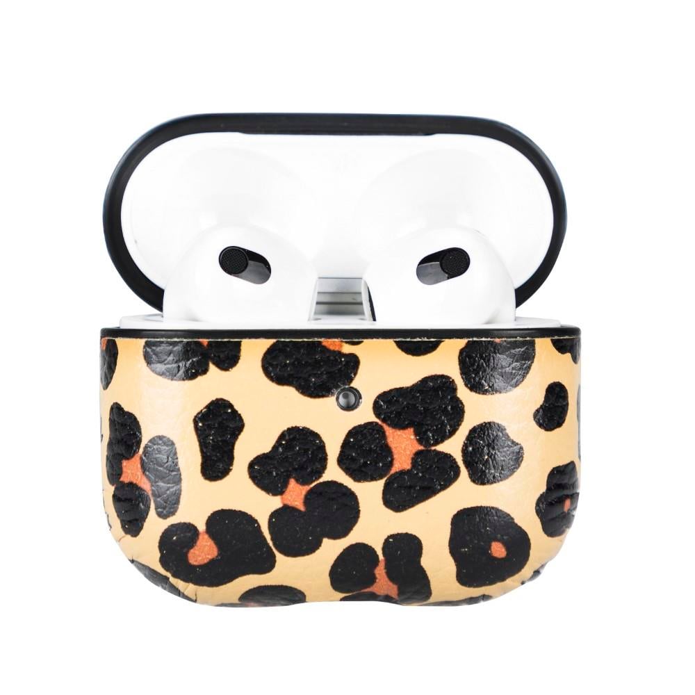 Bluetooth Kulaklıklar Apple AirPods 3.nesil Uyumlu Deri Kılıf Juni LEO-NE Leopar Satın Al