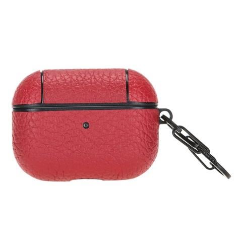 Bluetooth Kulaklıklar Apple AirPods Pro Uyumlu Deri Kılıf Juni ERC2 Kırmızı Satın Al