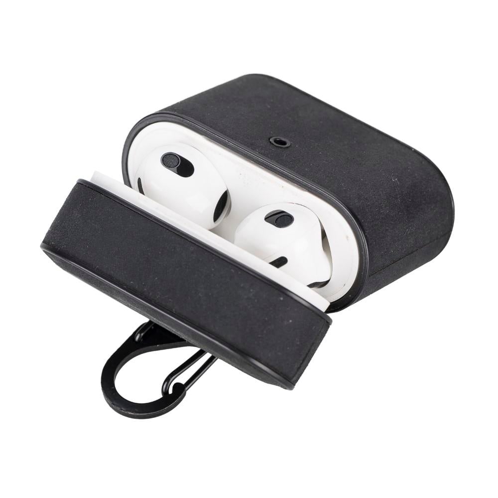 Bluetooth Kulaklıklar Casquet Apple AirPods 3.nesil Uyumlu Deri Kılıf G1 Siyah Satın Al