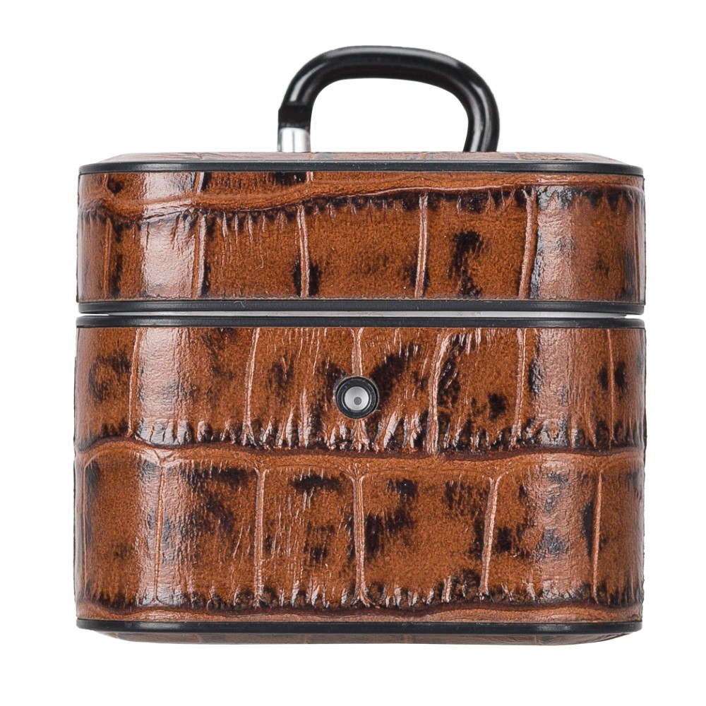 Bluetooth Kulaklıklar Casquet Apple AirPods 3.nesil Uyumlu Deri Kılıf YK6 Taba Satın Al