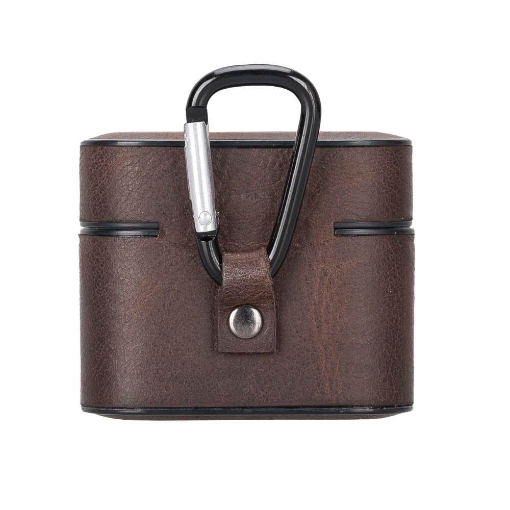 Bluetooth Kulaklıklar Casquet Apple AirPods 3.nesil Uyumlu Deri Kılıf RO6 Kahverengi Satın Al