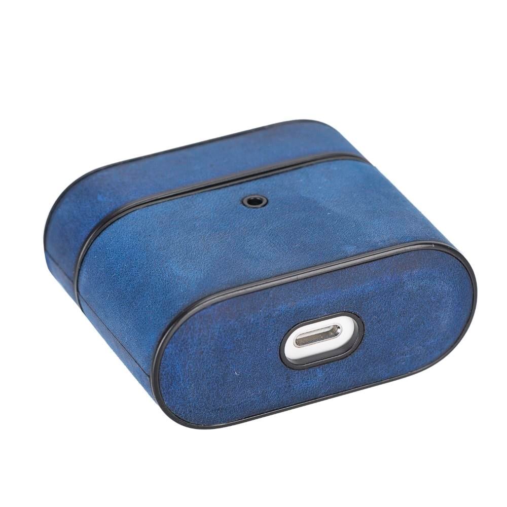 Bluetooth Kulaklıklar Casquet Apple AirPods 3.nesil Uyumlu Deri Kılıf G21 Mavi Satın Al