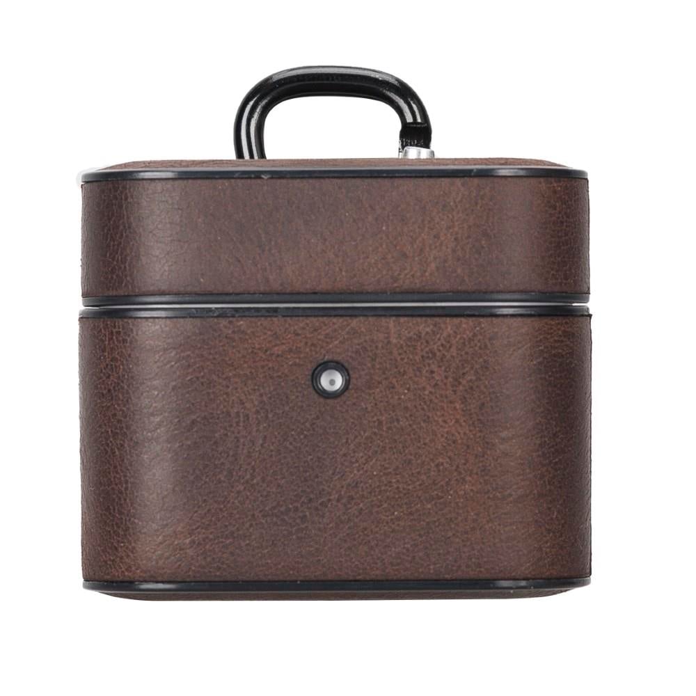 Bluetooth Kulaklıklar Casquet Apple AirPods 3.nesil Uyumlu Deri Kılıf RO6 Kahverengi Satın Al