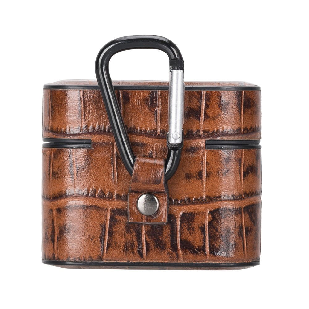 Bluetooth Kulaklıklar Casquet Apple AirPods 3.nesil Uyumlu Deri Kılıf YK6 Taba Satın Al